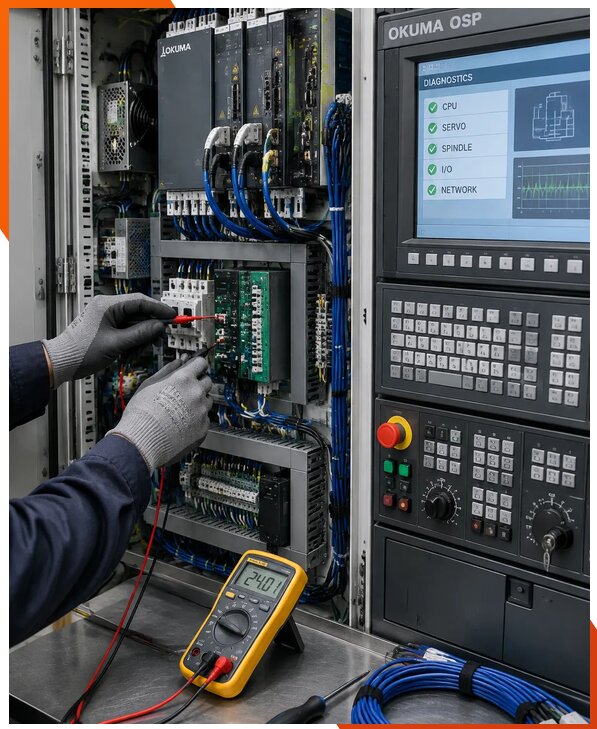 Ремонт систем ЧПУ Okuma OSP в Чебаркуле